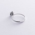 Помолвочное кольцо с черным бриллиантом (белое золото) 236291122 от ювелирного магазина Оникс - 3