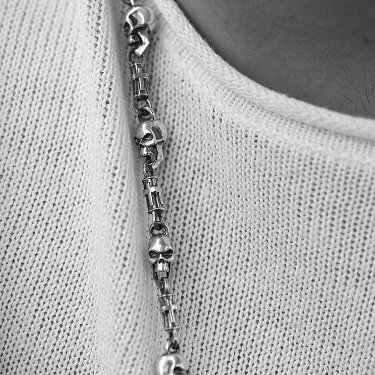 Срібне кольє "Черепа" 364 від ювелірного магазину Онікс - 5