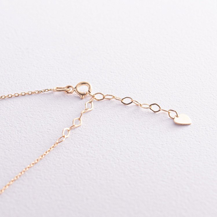 Золоте кольє "Українка" (сині та жовті фіаніти) кол02538 від ювелірного магазину Онікс - 18