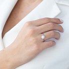 Помолвочное кольцо в белом золоте (бриллианты) к165 от ювелирного магазина Оникс - 1