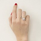 Серебряное кольцо с фианитом 111143 от ювелирного магазина Оникс - 1