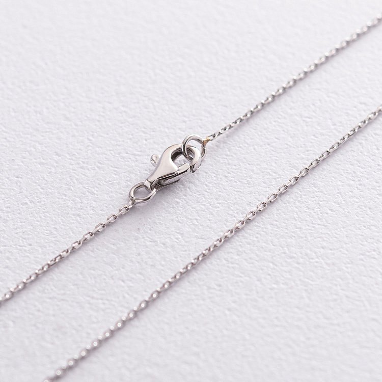 Золотое колье "Круговорот" (черные бриллианты) 0.8 см колб0064di от ювелирного магазина Оникс - 6