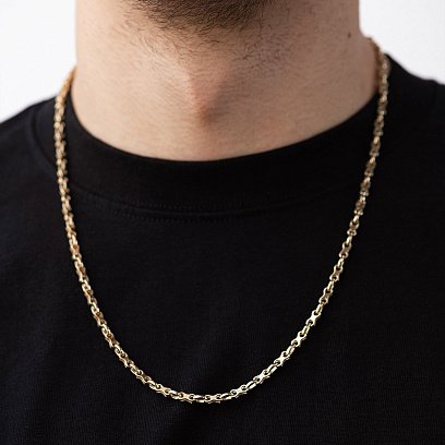 Чоловічий золотий ланцюжок ц00537 №4