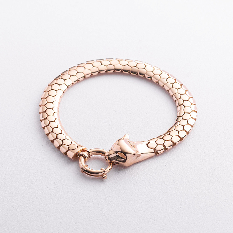 Браслет "Пантера" у червоному золоті б05811 від ювелірного магазину Онікс - 6