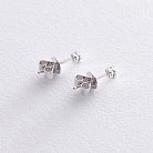 Золоті сережки - пусети з діамантами сб0273ar от ювелирного магазина Оникс - 3