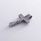 Серебряный крестик с чернением 7092 от ювелирного магазина Оникс - 5