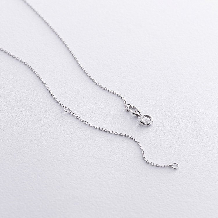 Кольє в білому золоті з діамантом 732861121 від ювелірного магазину Онікс - 4