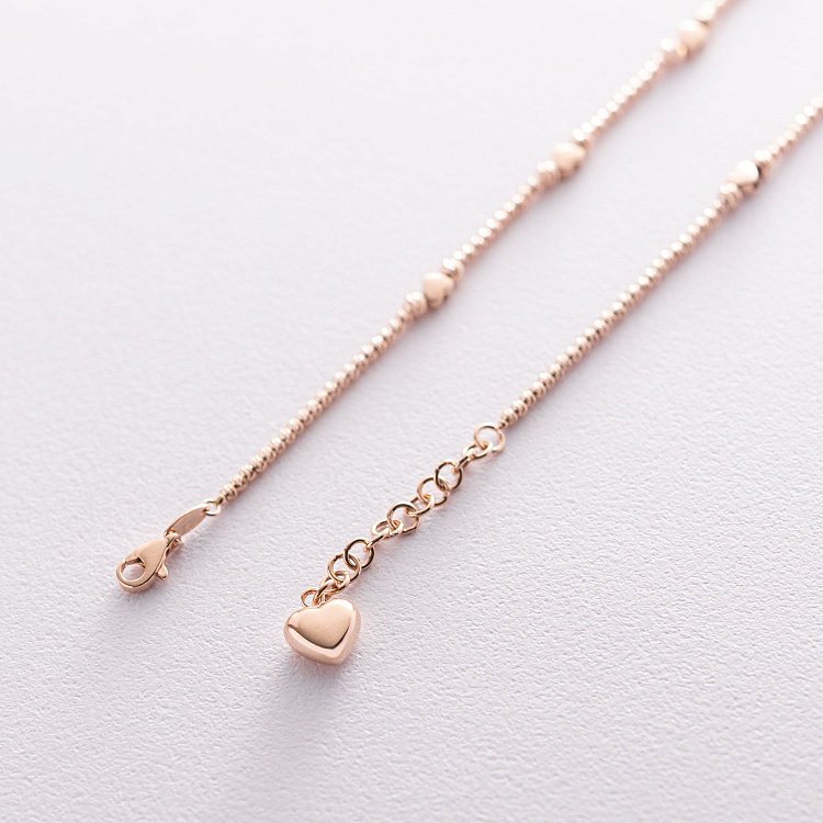 Золоте кольє "Сердечка" кол01373 від ювелірного магазину Онікс - 4