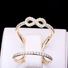 Золотое женское кольцо "Бесконечность" к03286 от ювелирного магазина Оникс - 2
