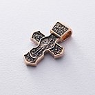 Золотий православний хрест "Спас Нерукотворний. Архангел Михаїл" п02574 от ювелирного магазина Оникс - 1