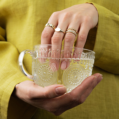 Печатка у жовтому золоті (можливе гравіювання) к08428 №5