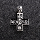Серебряный крест "Иисус Христос с изображением святых" 7608 от ювелирного магазина Оникс - 4