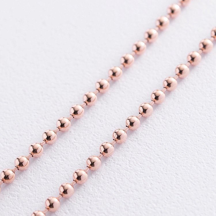 Золотий кульковий ланцюжок ц00426 від ювелірного магазину Онікс - 2