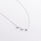 Серебряное колье "Сердечки" 908-00885 от ювелирного магазина Оникс - 1