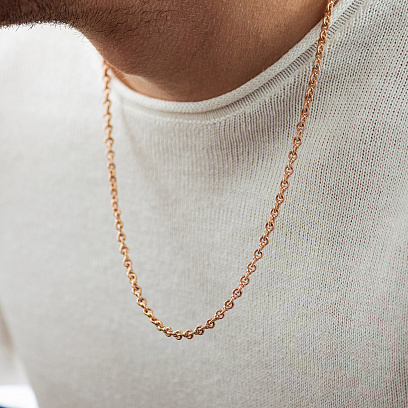 Чоловічий золотий ланцюжок ц00567 №5