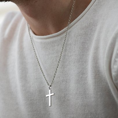 Серебряная цепочка (плетение Ролло) рс129617 №3