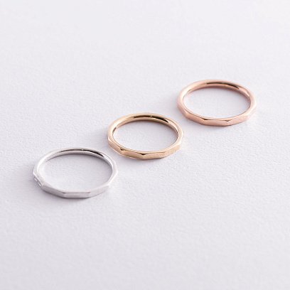 Каблучка "Далія" в жовтому золоті к06866 №17