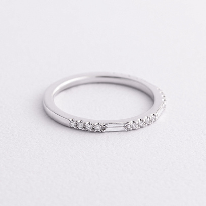 Золота каблучка з діамантами кб0617lg №2