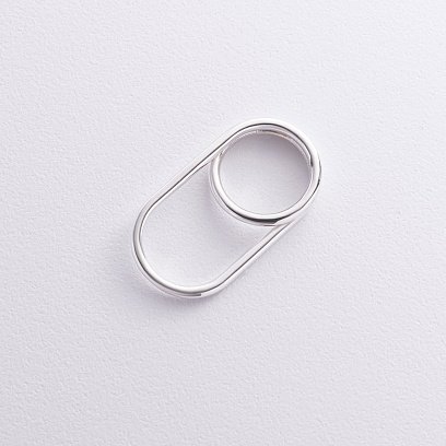 Серебряное кольцо "Chantal" (на два пальчика) 112779 №5