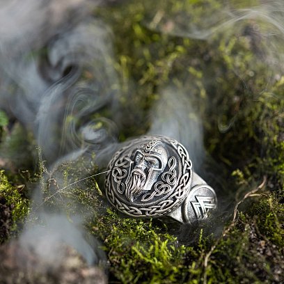 Чоловічий срібний перстень "Вікінг" 424 №15