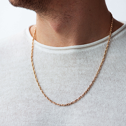 Чоловічий золотий ланцюжок ц00563 №5