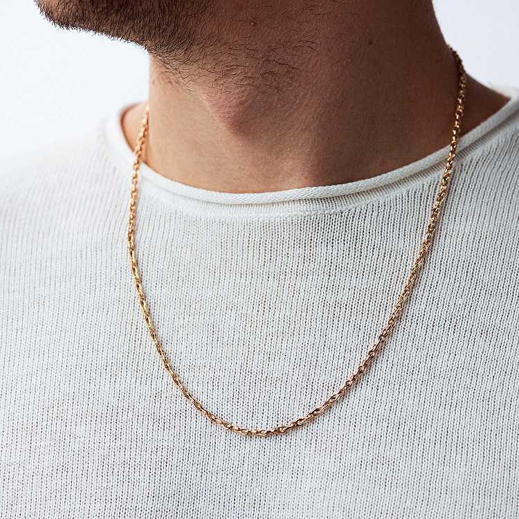 Чоловічий золотий ланцюжок ц00563 від ювелірного магазину Онікс - 4