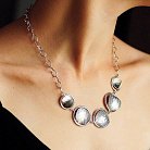 Серебряное женское колье 15065 от ювелирного магазина Оникс - 3