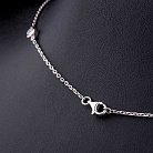 Серебряное колье с фианитами 18300 от ювелирного магазина Оникс - 2