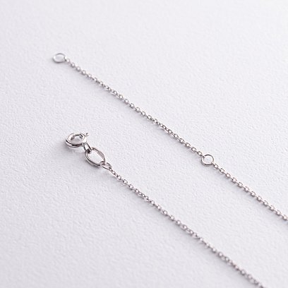 Кольє у білому золоті з діамантом 719291121 №4