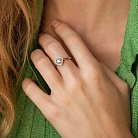 Золотое кольцо "Сердечки" с бриллиантами кб0513cha от ювелирного магазина Оникс - 4