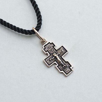 Православний хрест "Розп'яття". Спаси і збережи" (чорніння) п01848 №3