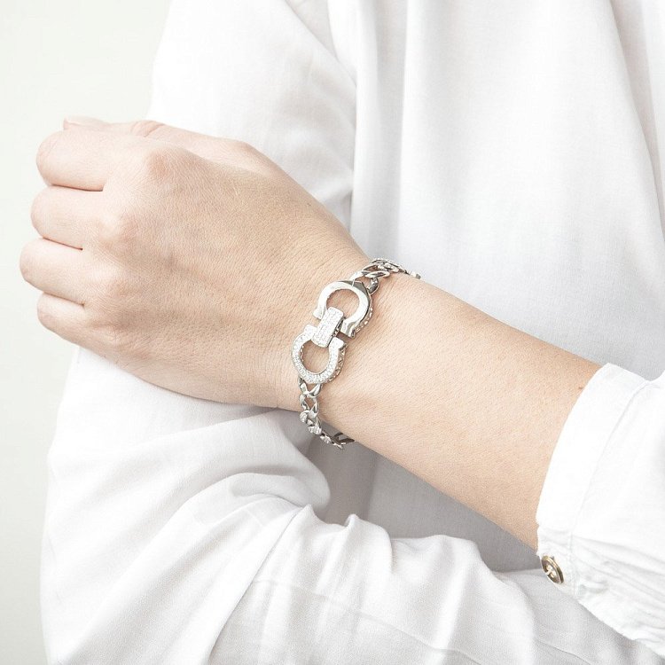 Срібний браслет з фіанітами 14764 від ювелірного магазину Онікс