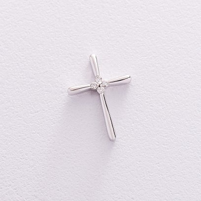 Золотий хрестик (діамант) пб0187ri