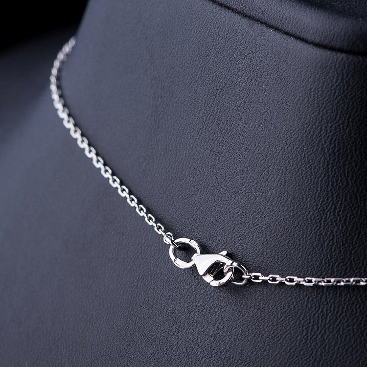 Золоте кольє "Конюшина" з фіанітами кол01043 від ювелірного магазину Онікс - 2