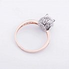Золотое помолвочное кольцо с фианитами к04585 от ювелирного магазина Оникс - 2