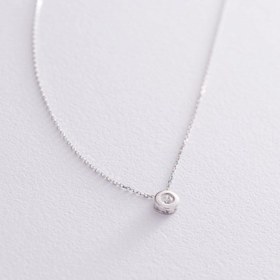 Золоте кольє з фіанітом ﻿ кол01622