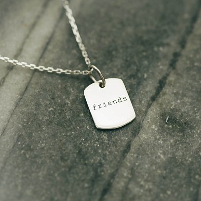 Срібний кулон "Друзі" 133039f №2