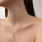 Хрестик у білому золоті з діамантами пб0371lg от ювелирного магазина Оникс - 3