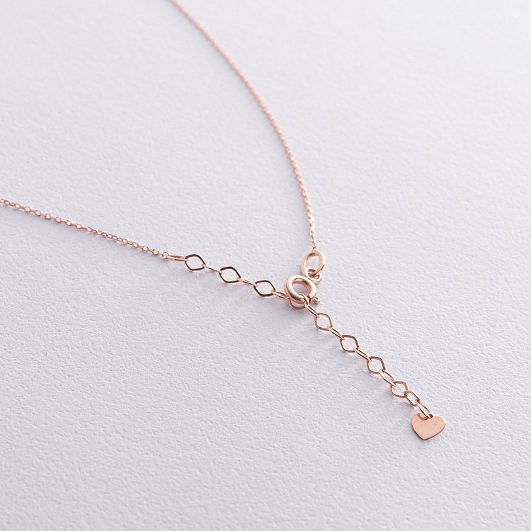 Золотое колье "Самолет" с фианитом кол02433 от ювелирного магазина Оникс - 4