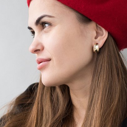 Сережки в жовтому золоті "Грація" с06690 №14