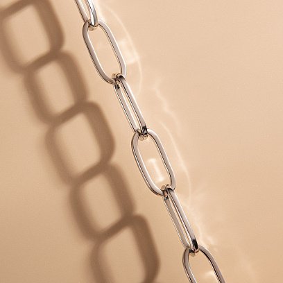 Серебряный браслет "Цепочка" (глянцевый) 141649 №9