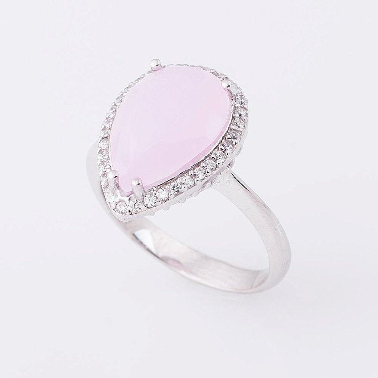 Каблучка з фіанітами 111924 від ювелірного магазину Онікс