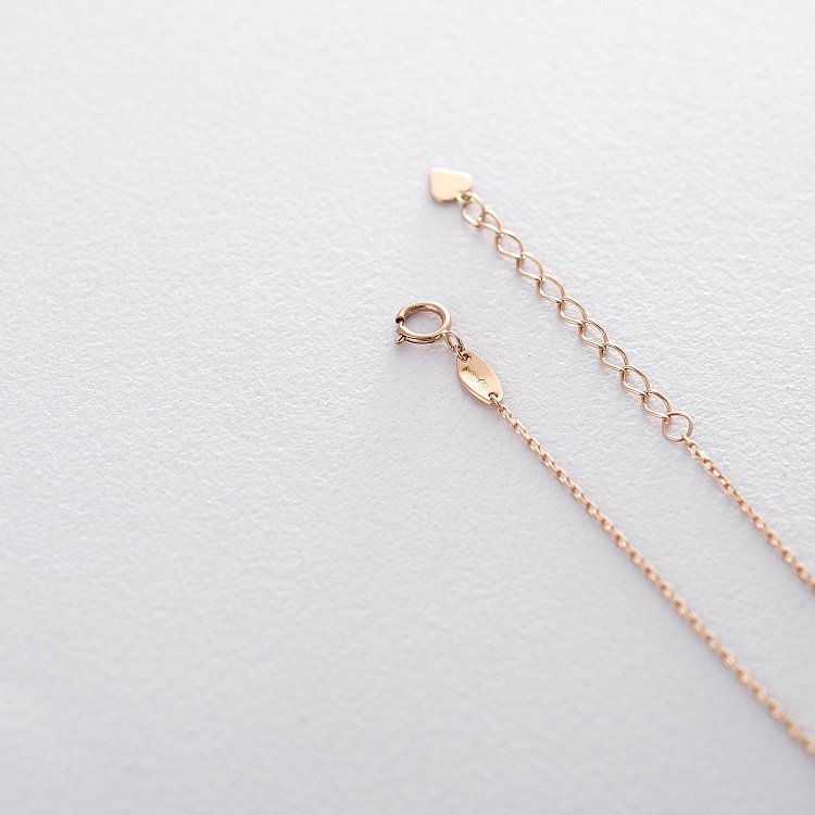 Золотое колье с фианитами кол01427 от ювелирного магазина Оникс - 3