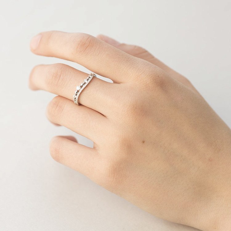 Золотий перстень з діамантами кб0169са від ювелірного магазину Онікс - 4