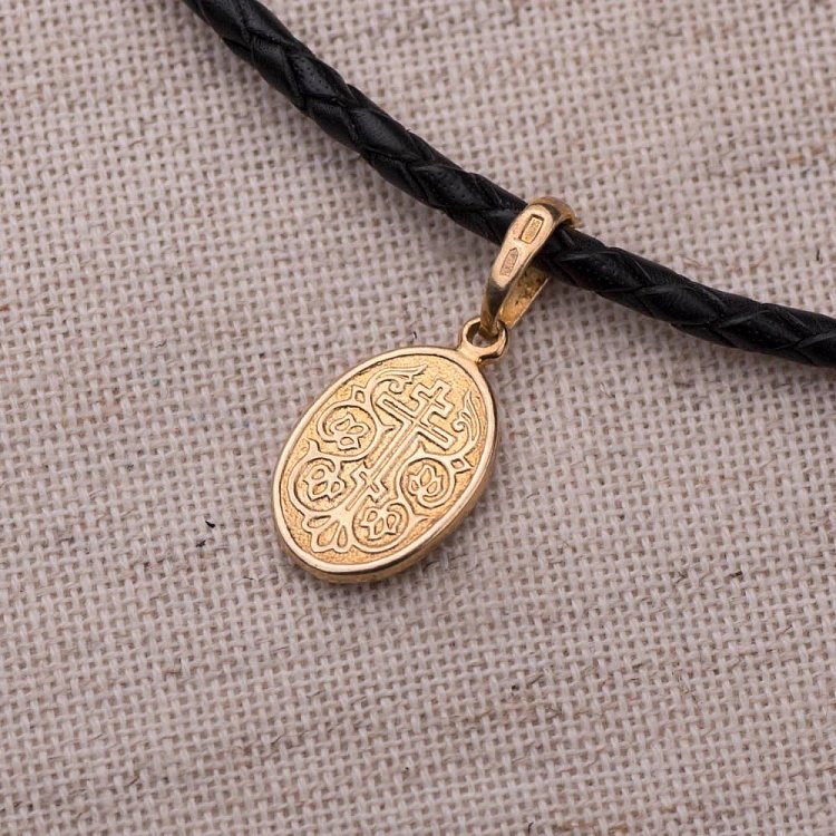 Срібна ладанка з позолотою 131809 від ювелірного магазину Онікс - 1