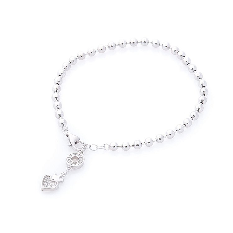 Срібний браслет з кульками 141276 від ювелірного магазину Онікс
