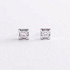Золоті сережки - пусети з діамантами 34961121 от ювелирного магазина Оникс