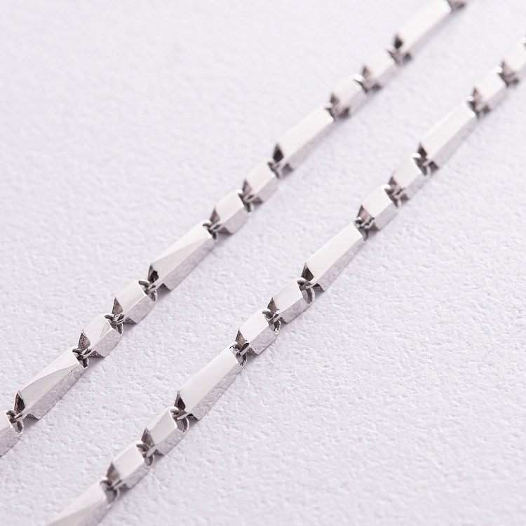 Фантазійний ланцюжок у білому золоті ц00470 від ювелірного магазину Онікс - 2