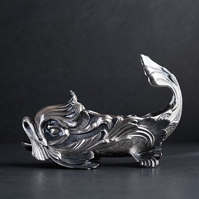 ﻿Срібна ікорниця ручної роботи 23115 №2