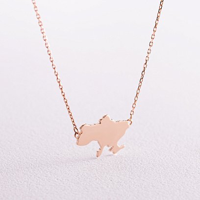 Колье "Моя Украина" в красном золоте (возможна гравировка) кол02298 №8